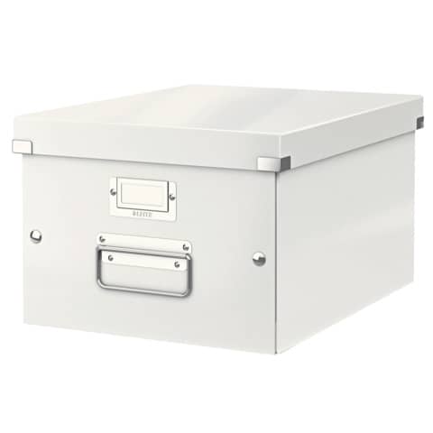 Scatola per archiviazione universale ''M'' Leitz CLICK & STORE bianco metallizzato 28,1x20x37 cm - 60440001